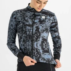 Sportful Escape Supergiara Women's Thermal LS Jersey - Black/Blue Sea -CycloPro Shop SF21507BLKSea 5