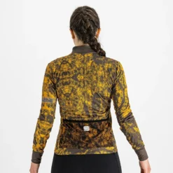 Sportful Escape Supergiara Women's Thermal LS Jersey - Cacao/Golden -CycloPro Shop SF21507CacaoGLDenBRN 2