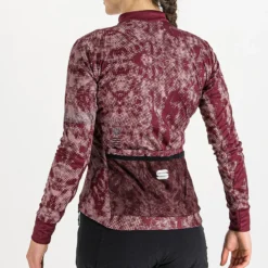 Sportful Escape Supergiara Women's Thermal LS Jersey - Red Wine/Mauve -CycloPro Shop SF21507REDWineMauve 3