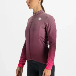 Sportful Rocket Thermal Women's Long Sleeve Jersey - Mauve -CycloPro Shop SF21536Mauve 3