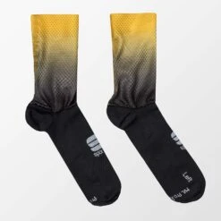 Sportful Race Mid Men's Socks - Black/Blue Sky -CycloPro Shop SF21542BLKYEL 1
