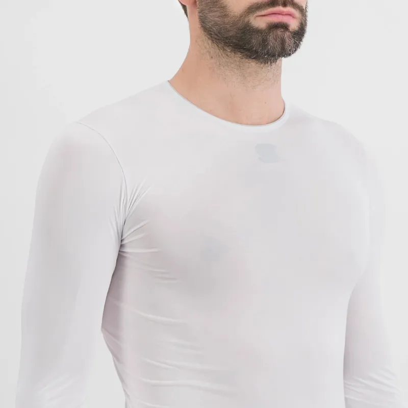 Sportful Midweight Men's Long Sleeve Base Layer - White 5 Sportful Midweight Men's Long Sleeve Base Layer - White - Image 3