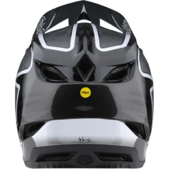 Troy Lee Designs D4 Carbon MIPS Full Face Helmet - Lines Black/Grey -CycloPro Shop TLD13932402 4