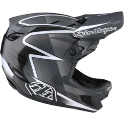 Troy Lee Designs D4 Carbon MIPS Full Face Helmet - Lines Black/Grey -CycloPro Shop TLD13932402 6