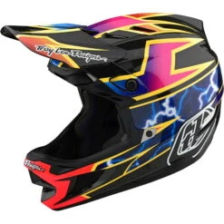 Troy Lee Designs D4 Carbon MIPS Full Face Helmet -Stealth Black/Silver