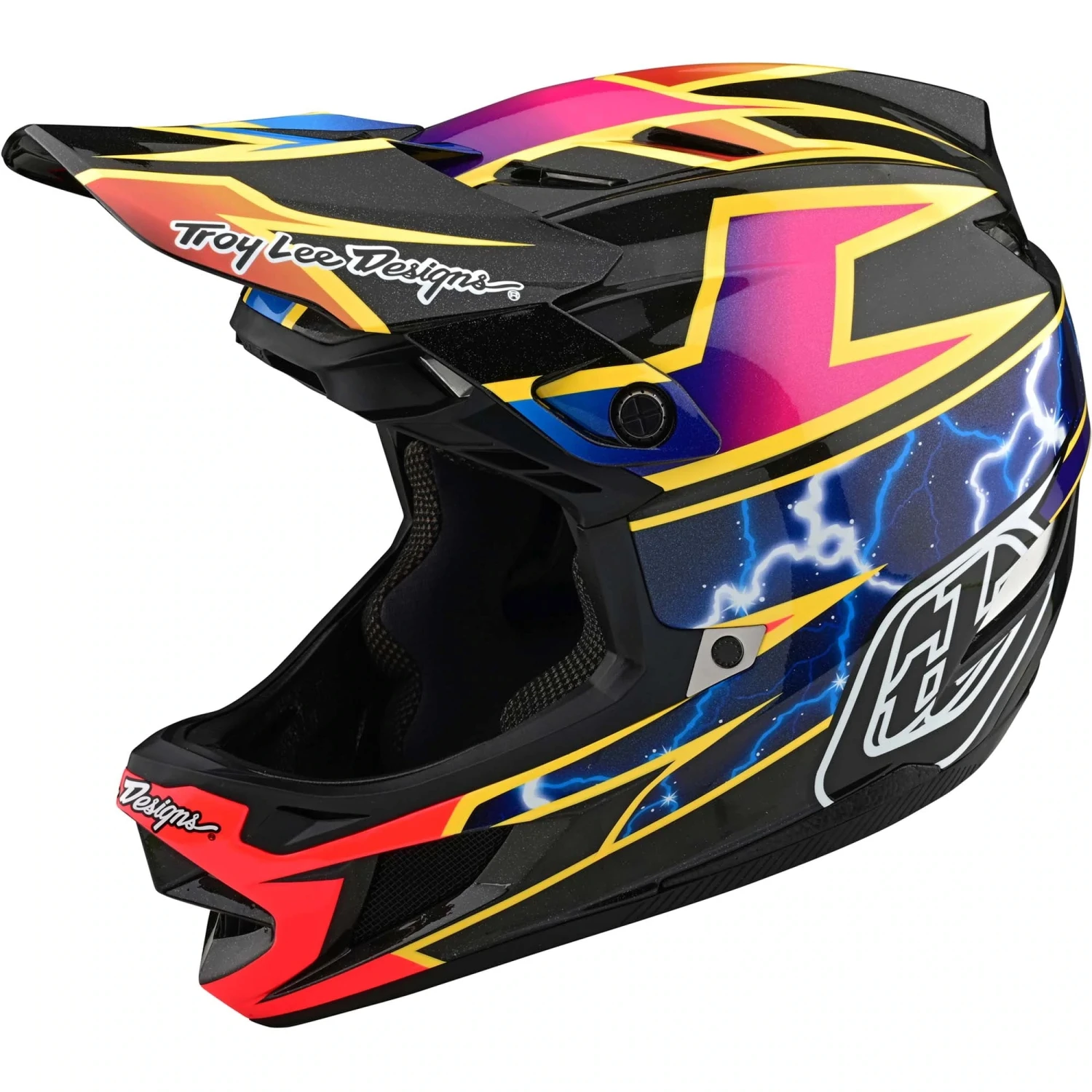 Troy Lee Designs D4 Carbon MIPS Full Face Helmet -Stealth Black/Silver 3 Troy Lee Designs D4 Carbon MIPS Full Face Helmet -Stealth Black/Silver