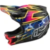 Troy Lee Designs D4 Carbon MIPS Full Face Helmet - Lines Black/Red
