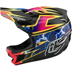 Troy Lee Designs D4 Carbon MIPS Full Face Helmet - Lines Black/Red