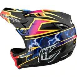 Troy Lee Designs D4 Carbon MIPS Full Face Helmet - Lightning Black -CycloPro Shop TLD13932500 3