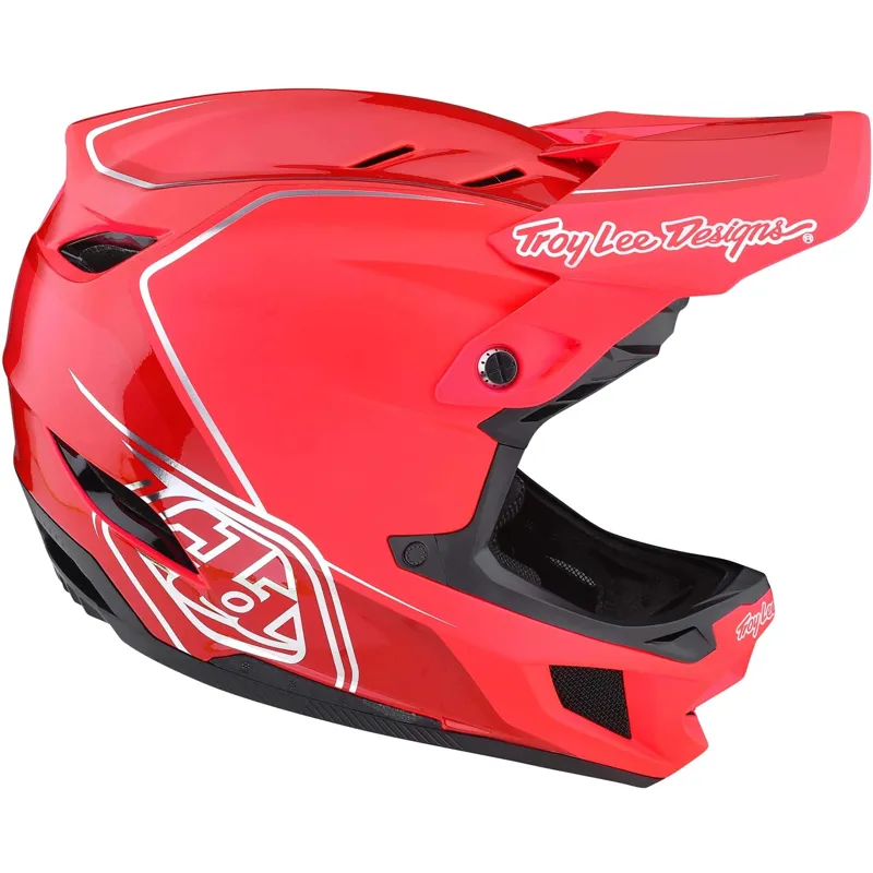 Troy Lee Designs D4 Composite MIPS Full Face Helmet - Shadow Glo Red 4 Troy Lee Designs D4 Composite MIPS Full Face Helmet - Shadow Glo Red - Image 2