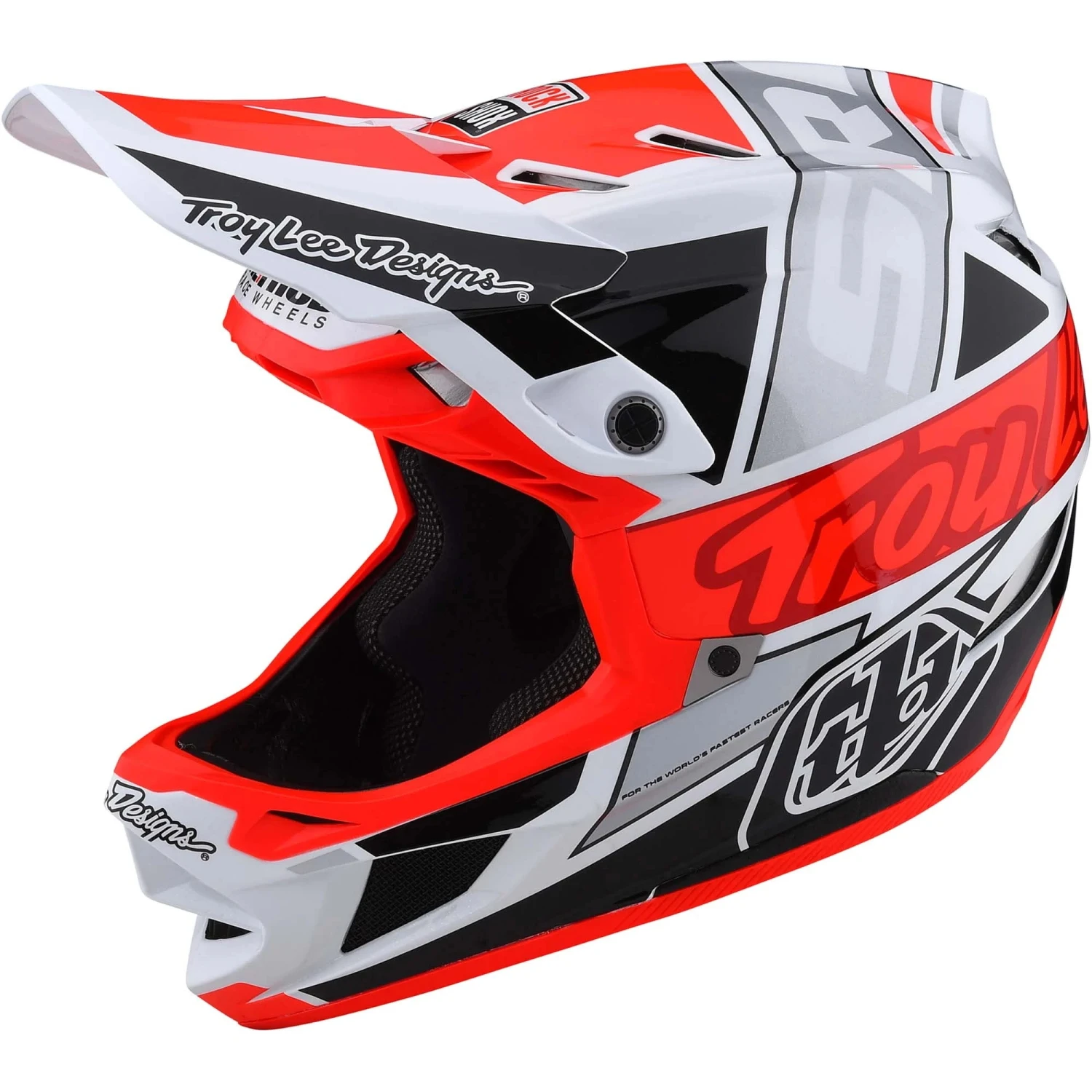 Troy Lee Designs D4 Composite MIPS Full Face Helmet - Shadow Glo Red 14 Troy Lee Designs D4 Composite MIPS Full Face Helmet - Shadow Glo Red - Image 12