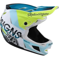 Troy Lee Designs D4 Composite MIPS Full Face Helmet - Qualifier White/Green 21 Troy Lee Designs D4 Composite MIPS Full Face Helmet - Qualifier White/Green -CycloPro Shop TLD14055900 8