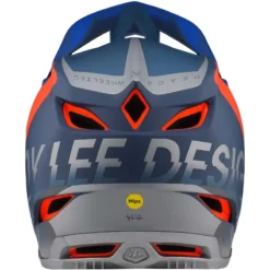 Troy Lee Designs D4 Composite MIPS Full Face Helmet - Qualifier Slate/Red -CycloPro Shop TLD14055901 4