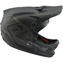Troy Lee Designs D3 Fiberlite MIPS Full Face Helmet - Mono Black -CycloPro Shop TLD19800220 2 2
