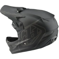 Troy Lee Designs D3 Fiberlite MIPS Full Face Helmet - Mono Black -CycloPro Shop TLD19800220 5 2