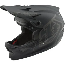 Troy Lee Designs D3 Fiberlite MIPS Full Face Helmet - Mono Black -CycloPro Shop TLD19800220 8