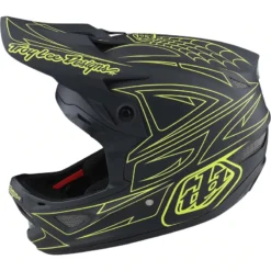 Troy Lee Designs D3 Fiberlite MIPS Full Face Helmet - Slant Red -CycloPro Shop TLD1985500 2