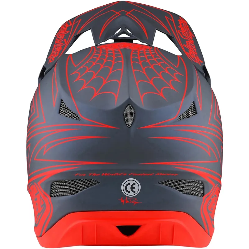 Troy Lee Designs D3 Fiberlite MIPS Full Face Helmet -Spider Stripe Red 14 Troy Lee Designs D3 Fiberlite MIPS Full Face Helmet -Spider Stripe Red - Image 12