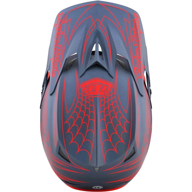 Troy Lee Designs D3 Fiberlite MIPS Full Face Helmet -Spider Stripe Red 10 Troy Lee Designs D3 Fiberlite MIPS Full Face Helmet -Spider Stripe Red - Image 8