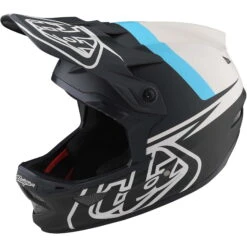 Troy Lee Designs D3 Fiberlite MIPS Full Face Helmet - Slant Red -CycloPro Shop TLD19874400 1