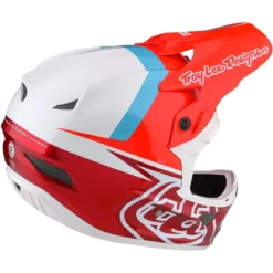 Troy Lee Designs D3 Fiberlite MIPS Full Face Helmet - Slant Red -CycloPro Shop TLD19874401 5