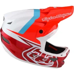 Troy Lee Designs D3 Fiberlite MIPS Full Face Helmet - Slant Red -CycloPro Shop TLD19874401 6