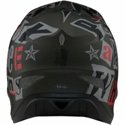 Troy Lee Designs D3 Fiberlite Full Face Helmet - Anarchy - Olive 13 Troy Lee Designs D3 Fiberlite Full Face Helmet - Anarchy - Olive -CycloPro Shop TLD198AnarchyOlive 5