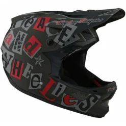 Troy Lee Designs D3 Fiberlite Full Face Helmet - Anarchy - Olive 16 Troy Lee Designs D3 Fiberlite Full Face Helmet - Anarchy - Olive -CycloPro Shop TLD198AnarchyOlive 8
