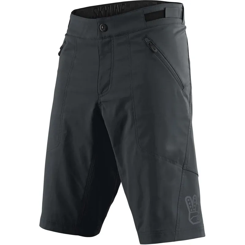 Troy Lee Designs Troy Lee Skyline Men's Baggy Shorts - Shell Only - Solid Black 3 Troy Lee Designs Troy Lee Skyline Men's Baggy Shorts - Shell Only - Solid Black
