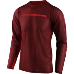Troy Lee Designs Troy Lee Skyline Air Long Sleeve Jersey Channel - Black -CycloPro Shop TLD345ChannelBrick