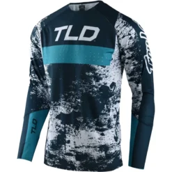 Troy Lee Designs Troy Lee Sprint Ultra Long Sleeve Jersey - Grime Marine/Blue Bird 5 Troy Lee Designs Troy Lee Sprint Ultra Long Sleeve Jersey - Grime Marine/Blue Bird -CycloPro Shop TLD356GrimeMarineBlueBird