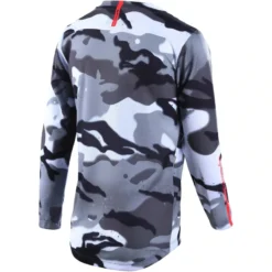 Troy Lee Designs Flowline Youth Long Sleeve Jersey - Spray Camo White 11 Troy Lee Designs Flowline Youth Long Sleeve Jersey - Spray Camo White -CycloPro Shop TLD36552900 2