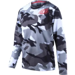 Troy Lee Designs Flowline Youth Long Sleeve Jersey - Spray Camo White 10 Troy Lee Designs Flowline Youth Long Sleeve Jersey - Spray Camo White -CycloPro Shop TLD36552900