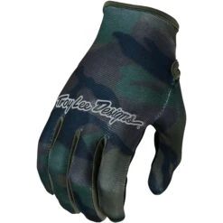 Troy Lee Designs Flowline Men's MTB Long Finger Gloves - Plot Charcoal -CycloPro Shop TLD437417006 1 2