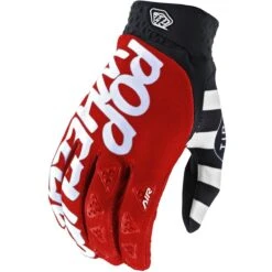 Troy Lee Designs Air Glove - Wedge White/Black -CycloPro Shop TLD440PopWheelies RED 2
