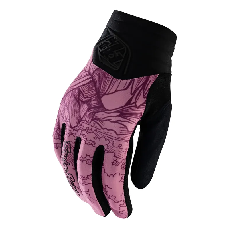 Troy Lee Designs Luxe Women's Long Finger Gloves - Micayla Gatto Rosewood 5 Troy Lee Designs Luxe Women's Long Finger Gloves - Micayla Gatto Rosewood - Image 3
