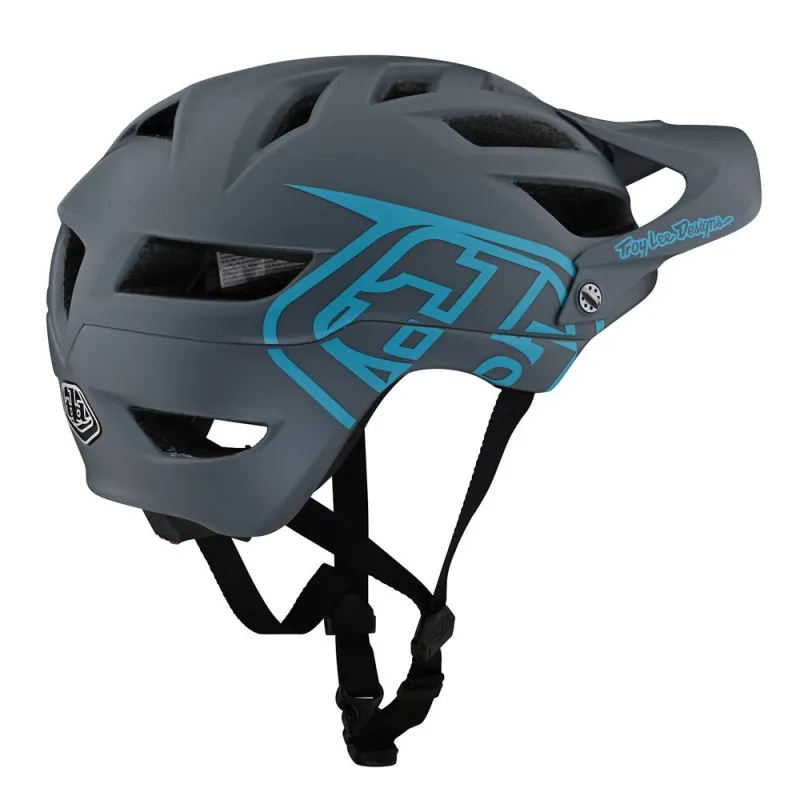 Troy Lee Designs A1 Drone MTB Helmet - Grey/Blue 3 Troy Lee Designs A1 Drone MTB Helmet - Grey/Blue