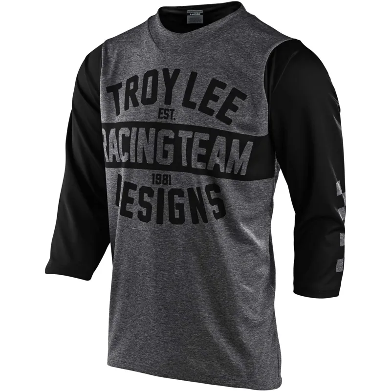 Troy Lee Designs Ruckus 3/4 Sleeve Jersey - Team 81 - Heather/Grey 4 Troy Lee Designs Ruckus 3/4 Sleeve Jersey - Team 81 - Heather/Grey - Image 2