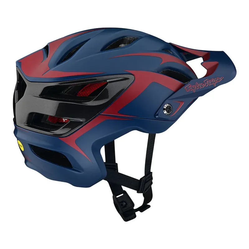 Troy Lee Designs A3 MIPS MTB Helmet - Fang Blue/Burgundy 3 Troy Lee Designs A3 MIPS MTB Helmet - Fang Blue/Burgundy