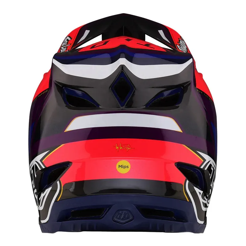 Troy Lee Designs D4 Carbon MIPS Full Face Helmet - Reverb Pink/Purple 7 Troy Lee Designs D4 Carbon MIPS Full Face Helmet - Reverb Pink/Purple - Image 5