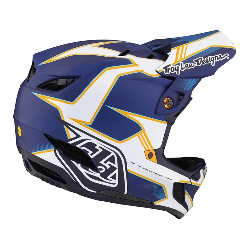 Troy Lee Designs D4 Composite MIPS Full Face Helmet - Matrix Blue 4 Troy Lee Designs D4 Composite MIPS Full Face Helmet - Matrix Blue - Image 2
