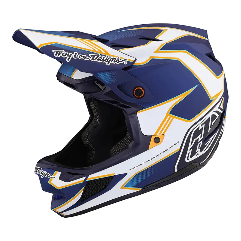 Troy Lee Designs D4 Composite MIPS Full Face Helmet - Matrix Blue 7 Troy Lee Designs D4 Composite MIPS Full Face Helmet - Matrix Blue - Image 5