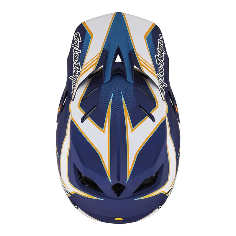 Troy Lee Designs D4 Composite MIPS Full Face Helmet - Matrix Blue 3 Troy Lee Designs D4 Composite MIPS Full Face Helmet - Matrix Blue