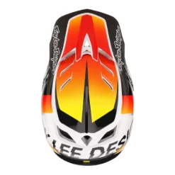 Troy Lee Designs D4 Composite MIPS Full Face Helmet - Qualifier White/Orange -CycloPro Shop TLD B23D1 D4CM QUALIFIER WHTORG 08