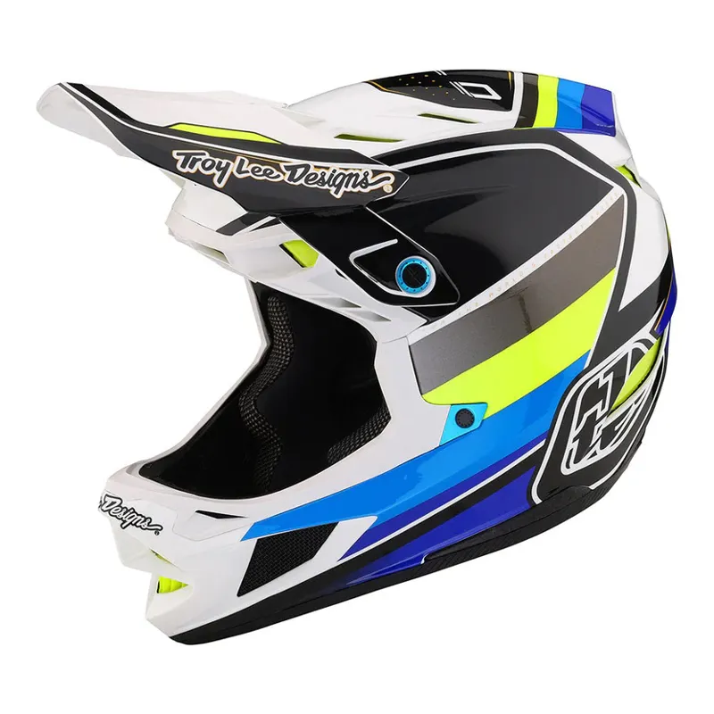 Troy Lee Designs D4 Composite MIPS Full Face Helmet - Matrix Blue 5 Troy Lee Designs D4 Composite MIPS Full Face Helmet - Matrix Blue - Image 3