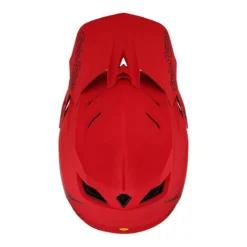 Troy Lee Designs D4 Composite MIPS Full Face Helmet - Stealth Red
