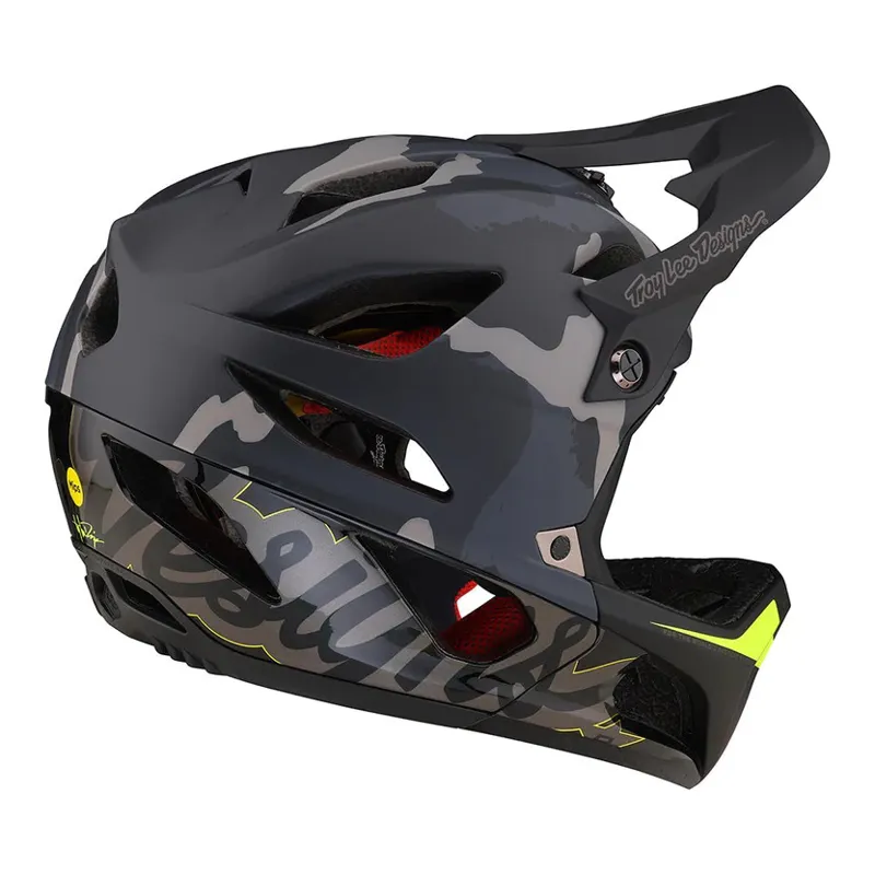 Troy Lee Designs Stage MIPS Full Face Helmet - Signature Camo Black 13 Troy Lee Designs Stage MIPS Full Face Helmet - Signature Camo Black - Image 11
