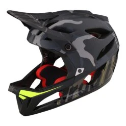 Troy Lee Designs Stage MIPS Full Face Helmet - Signature Camo Green -CycloPro Shop TLD B23D1 STAGE SIGNATURECAMO BLK 07 3
