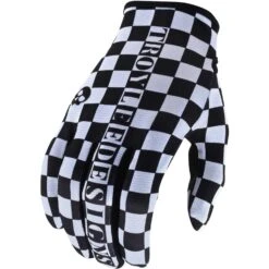 Troy Lee Designs Troy Lee Flowline Men's MTB Long Finger Gloves - Green/Black Checkers 7 Troy Lee Designs Troy Lee Flowline Men's MTB Long Finger Gloves - Green/Black Checkers -CycloPro Shop TLD FLOWLINE GLOVE CHECKERS BLKWHT 01 1