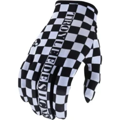 Troy Lee Designs Troy Lee Flowline Men's MTB Long Finger Gloves - White/Black Checkers 9 Troy Lee Designs Troy Lee Flowline Men's MTB Long Finger Gloves - White/Black Checkers -CycloPro Shop TLD FLOWLINE GLOVE CHECKERS BLKWHT 01
